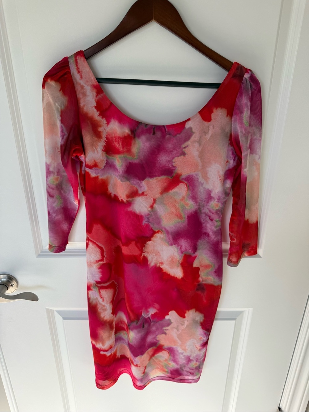 Black Halo Udele Mesh Dress Size Extra Large